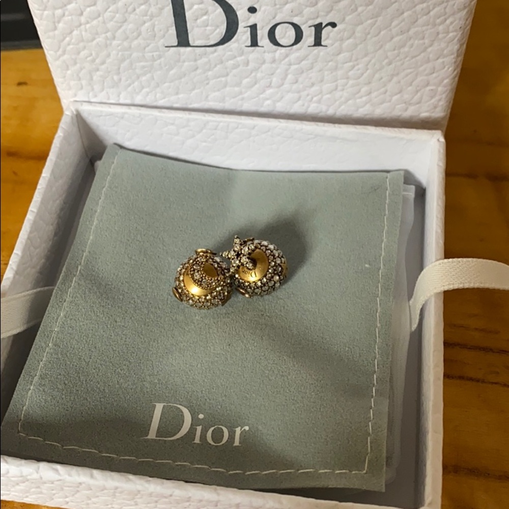 Dior Swarovski Crystal Tribales Earrings